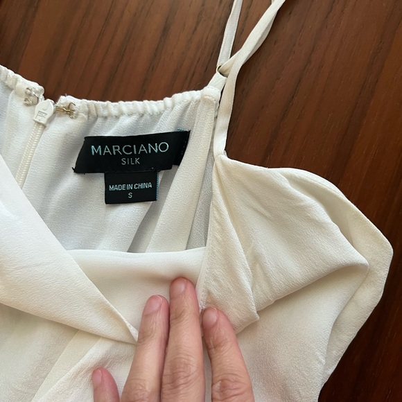 Marciano Silk white mini dress size small in good used condition. - Picture 5 of 11